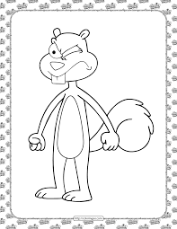 Pictures of sandy from spongebob coloring pages are a fun way for kids of all ages to develop creativity, focus, motor skills and color recognition. Printable Sandy Cheeks Coloring Page