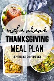 The thanksgiving meal is so large that for many days after the dinner, people have leftovers—extra food that is left (remains) after the dinner is done. Make Ahead Thanksgiving Meal Plan Sweet Peas And Saffron