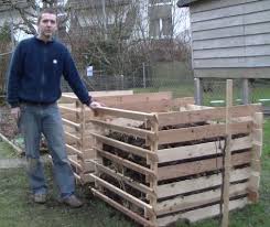 Bauanleitung Kompostbehalter Aus Einwegpaletten Kompost Krautergarten Palette Komposter Bauen