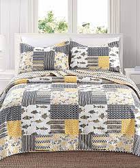 Previous next 1 / 34. Home Fashion Designs Gray Yellow Star Patchwork Quilt Set Best Price And Reviews Zulily