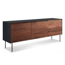 Clad 3 Door Credenza Modern Media Cabinets Plywood Interior Credenza