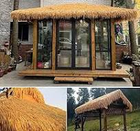 D5 Artificial Synthetic Palm Tiki Thatch Roll 24"x 20'