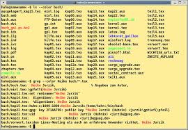 Although the grep utility comes by default with most linux systems, if you do not have it installed on your system, here is the procedure: Farbe Auf Der Shell Mit Ansi Escape Sequenzen Linuxcommunity