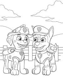 Coloriage Et Dessin Pat Patrouille Dessin De Marcus Et Chase A Colorier Coloriage Dessin Pat Patrouille Coloriage Pat Patrouille