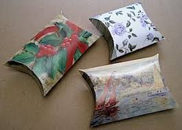 These creative cards are a fun and innovative way to personalize a birthday gift, an anniversary gift, or even boxes for wedding favors. Greeting Card Pillow Box Template Pillow Box Template Christmas Card Crafts Recycle Christmas Cards