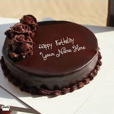Happy Birthday Chocolate Cake Images With Name Editor Write Name On Chocolate Cake For Birthday This Is The Best Idea To Wish Anyone On Happy Birthday Chocolate Cake Chocolate Cake Images Chocolate Cake With Name