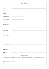 Place your address, phone number for example, development and implementation of illustration dimensional imaging is my area of expertise. Biodata Formats Free Job Cv Example Biodata Format Bio Data Bio Data For Marriage