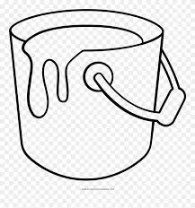 Coloring pages for kids and adults! Paint Bucket Coloring Page Clipart 5348236 Pinclipart