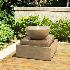 Estanque de jardín con fuente de metal. Como Elegir Una Fuente De Jardin