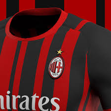 Ac milan branding design football design football jersey football kit jersey design jersey mockup logo serie a. Ac Milan 2021 22 Home Shirt Prediction Kit Design Football Shirt Blog