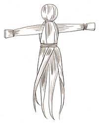 Assemble the items needed for this project. Corn Husk Dolls Martha Stewart