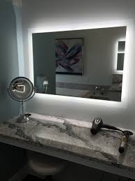 I tied the mirrors electrical to my recessed lighting which we have on a this sleek modern brushed blackish toned metal framed mirror offers simple sophistication for any. 10 Budget Friendly Diy Vanity Mirror Ideas Vanity Mirror With Led Lights Bathroom Small Simple Frame Diy Vanity Mirror Mirror With Led Lights Diy Vanity