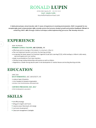 Out of all resume styles, the best format for new teachers is the chronological layout. Best 5 Pre Primary Primary Teacher Resume Samples Wantcv Com