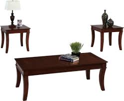 Cassara Cherry 3 Pc Table Set In 2020 Progressive Furniture Table Settings Coffee Table Setting