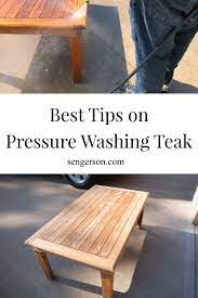 How To Pressure Wash Teak Outdoor Patio Furniture Best Tips And Tricks In 2020 Diy Patio Cushions Teak Outdoor Furniture Teak Outdoor