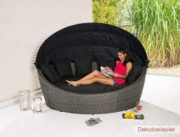 Siehe informiere dich über neue sonneninsel garten. Lc Garden Poly Rattan Sonneninsel Liegeinsel Strandkorb Grau Gartenmuschel Gartenmobel House Attack