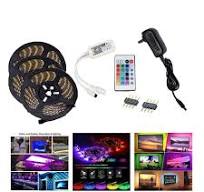 Tira LED, luces Led RGB para dormitorio tira de luz de Color resistente al  agua con mando a , 5050