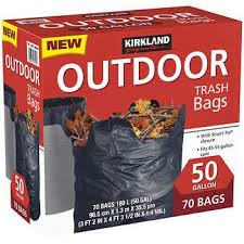 Click here to find out how to register for an online account. Kirkland Signature 50 Gallon Outdoor Bag 70 Count Trash Bag Trash Bags Gallon