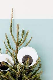A Googly Eye Mini Tree For Christmas Unique Christmas Trees Handmade Tree Ornaments Country Christmas Decorations