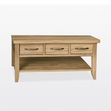 The body, the drawer and the pedestal. Woodbury 3 Drawer Coffee Table Solid Oak Evans Of High Wycombe