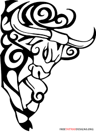 Bull Tattoo Art With Tribal Patterns Bull Tattoos Taurus Tattoos Taurus Bull Tattoos
