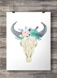 Cacti cactus & succulent plants. Watercolor Succulents And Flowers Bull Cow Skull Printable Southwestern Watercolor Skull Wall Art Instant Downloa Skull Wall Art Cow Skull Printable Art