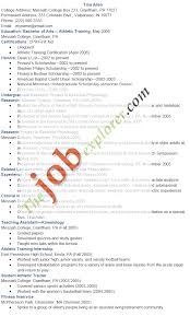 student athlete sports resume template