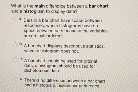 solved what is the main difference between a bar chart an