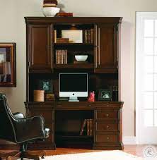 Create the right workspace and stay organized with a sturdy. Cherry Creek Brown Computer Credenza With Hutch From Hooker Coleman Furniture