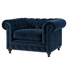 Belgian Navy Velvet Tufted Chesterfield Chair In 2020 Blue Velvet Chairs Chesterfield Chair White Dining Chairs