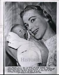 1959 Press Photo Actress Anne Jeffries with newborn son Tyler Marcus  Sterling