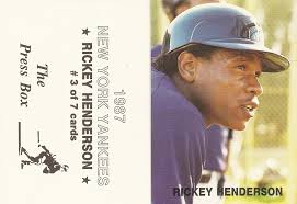 Rickey Henderson Checklist