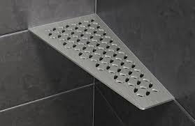 I managed to install the top two screws in the grout line. Schluter Introduces Stainless Steel Shower Shelves Residential Products Online