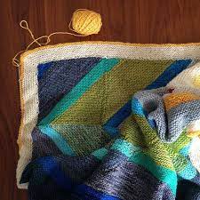 Fly Away Blanket Progress Tanis Fiber Arts Blanket Tanis Fiber Arts Knitting