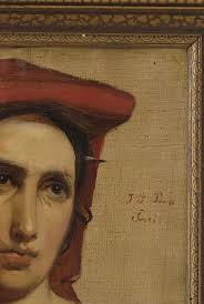 Sold at Auction: José Salomé Pina, JOSÉ SALOMÉ DE PINA (MÉXICO, 1830-1909).  RETRATO FEMENINO. Óleo sobre tela. Firmado y referido París. 29.5 x 24.5 cm.