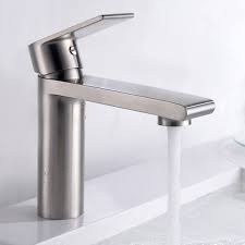 Accueil robinets automatiques vidages et siphonsbonde inox brossé. Mitigeur Lavabo Inox Brosse Carre Quadra Steel