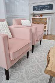Fall Decorating Ideas To Blush Over Accent Chairs For Living Room Living Room Chairs Pink Accent Chair