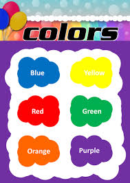 color chart kindergarten your home teacher