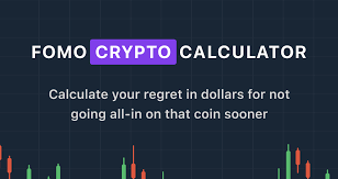 De bitcoin of een altcoin stijgt. Fomo Crypto Calculator