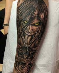 Fantastic Tattoos Shingueki No Kyojin Anime Tattoos Incredible Tattoos Anime Tattoos Sleeve