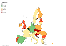 Voter Turnout Per Country In The 2019 Eu Election Europe