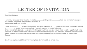 I would also like to show them various tourist attractions in france, spain, and germany. Invitation Letter For Tourist Visa Family Ireland Invitation Letter Uk Visa Family Letters Free Sample Invitation Letters Are Used For Both Personal As Well As Business Purposes Hui James