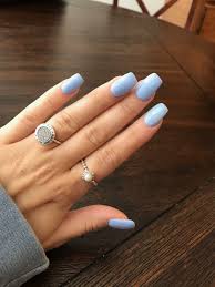 Pin By Cassie Hall On Unas Chic Nails Blue Acrylic Nails Squoval Nails