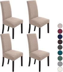 Search dining room chair covers can transform your old chair to brand new and extend the life of the chair to save your money. Buy Northern Brothers Dining Room Chair Slipcovers Dining Chair Covers Parsons Chair Slipcover Stretch Chair Covers For Dining Room Set Of 4 Khaki Online In Turkey B07xjwdhlw