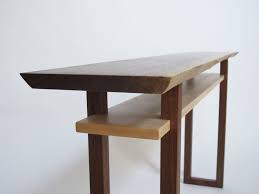 Live Edge Console Table Narrow Sofa Table Live Edge Hall Table Wood Slab Entry Table Minimalist Wood Furniture Live Edge Console Table Wood Slab