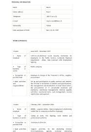 +100 template di cv da compilare. Esempi Di Curricula In Inglese