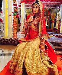 8 Popular Indian Television Actresses And Their Bridal Looks In Their Shows Bridal Outfits Indian Wedding Outfits Indian Tv Actress