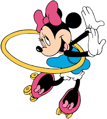 Minnie Mouse Skating And Doing The Hula Hoop At The Same Time She S Having Lots Of Fun Minnie Mouse Images Mickey Minnie Mouse Minnie