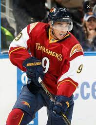 Kane, 29, has played four seasons with the sharks and 12 total seasons in the nhl, also spending time with the atlanta thrashers, winnipeg jets and buffalo sabres. Evander Kane 9 Atlanta Thrashers Evander Thrasher Atlanta