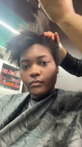 Black Micro Pixie Fairburn Ga Barbers for Women